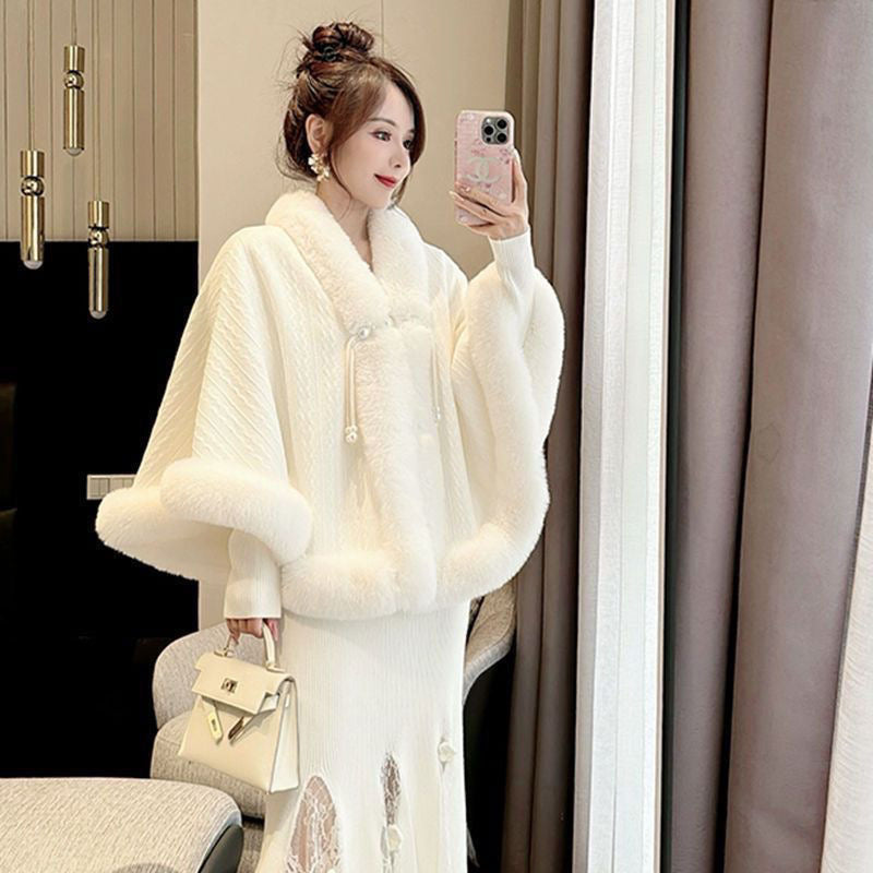 Luxe Faux Fur-Trimmed Coat