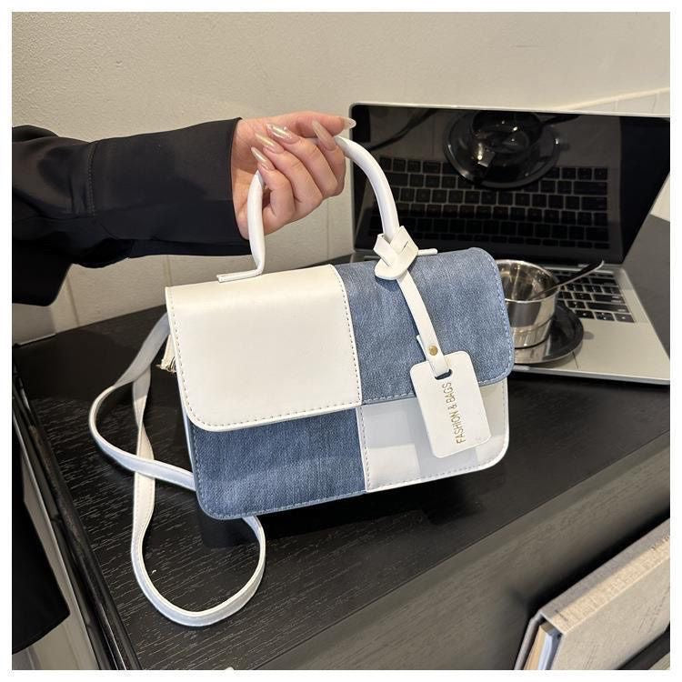 Denim & Leather Blend Bag