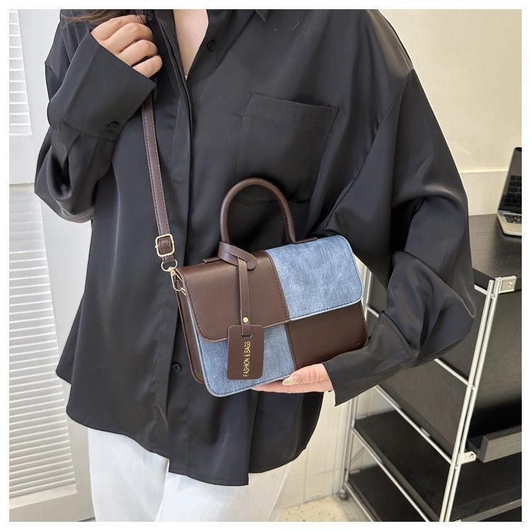 Denim & Leather Blend Bag