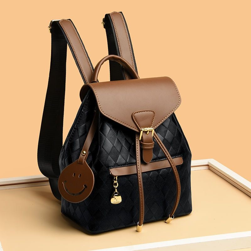 Diamond-Quilted Elegance Backpack