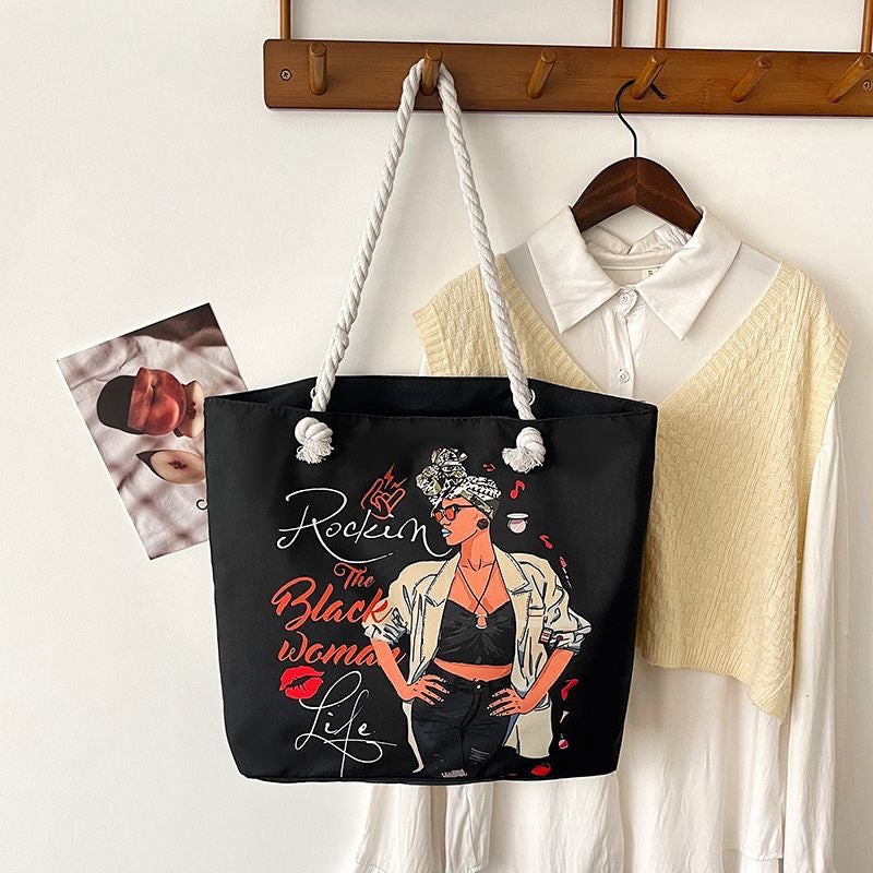 The Black Woman Life Tote Bag Collection 🌟