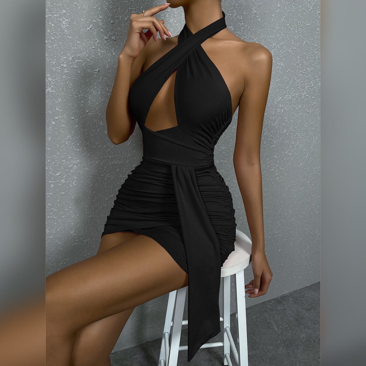 Celestial Cut-Out Mini Dress 🔥