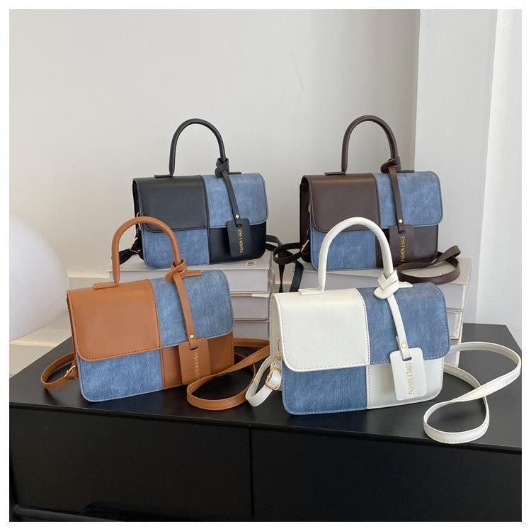Denim & Leather Blend Bag