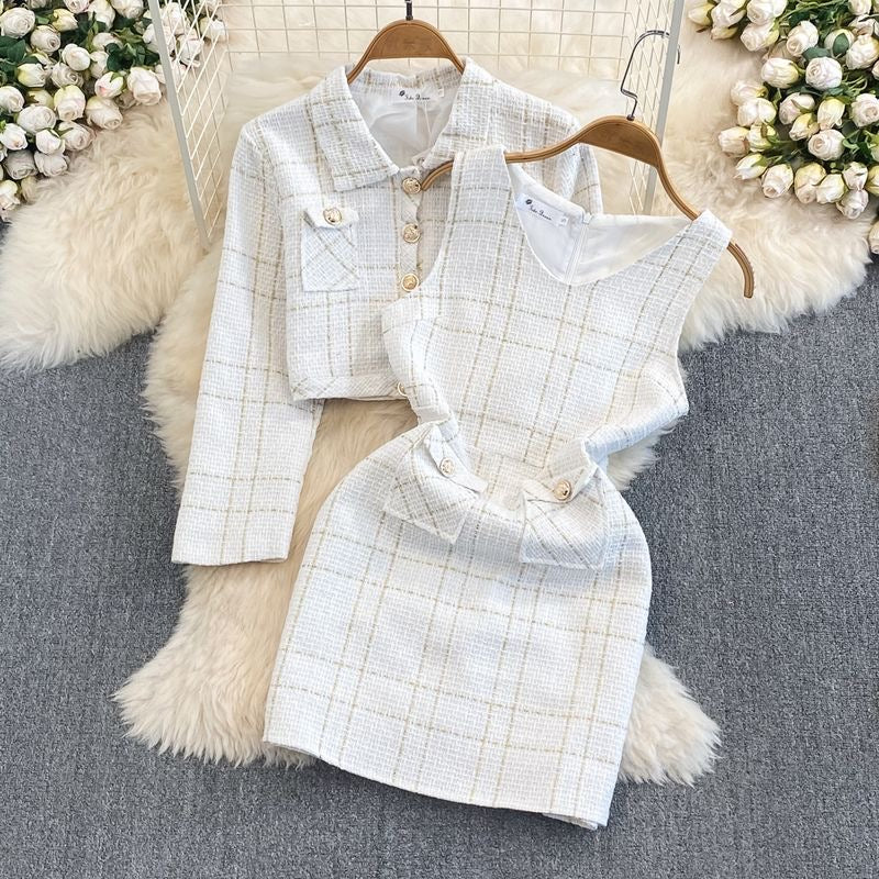 Duchess Collection – Timeless Checkered Suit Sets