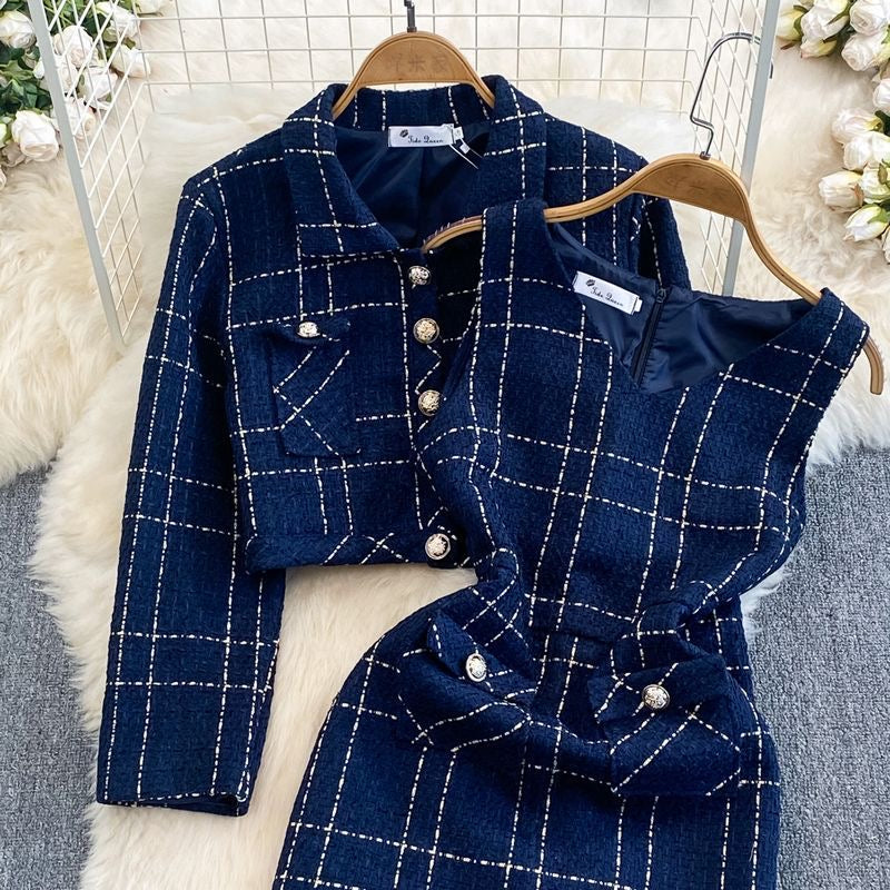 Duchess Collection – Timeless Checkered Suit Sets
