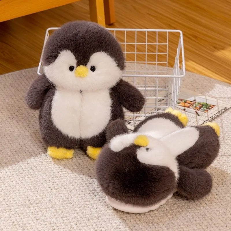 Complete Adorable Penguin Plush Slippers!