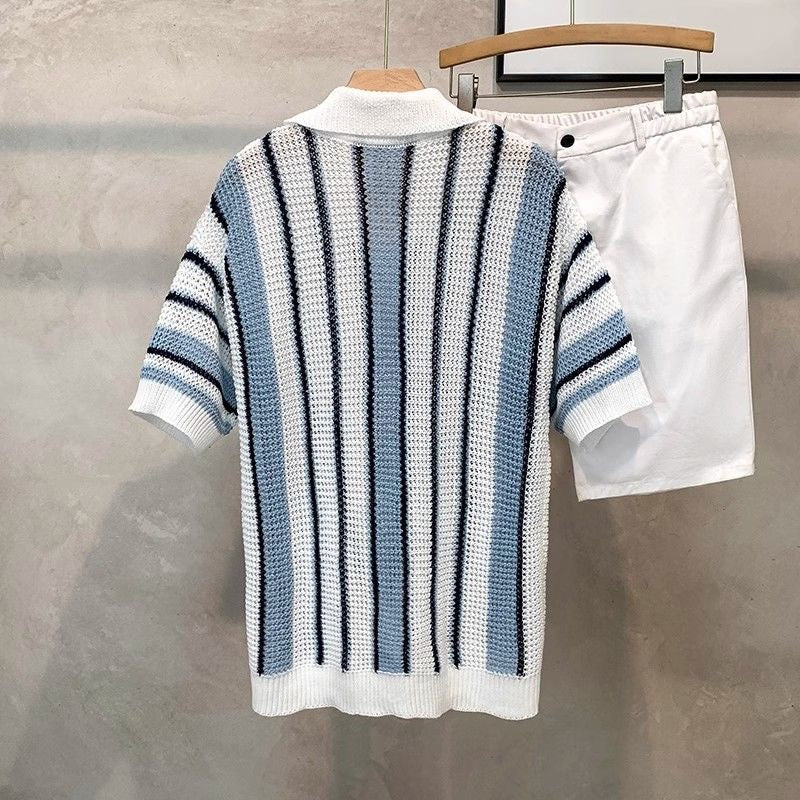 Coastal Breeze Stripe Shirt – Effortless Summer Knit