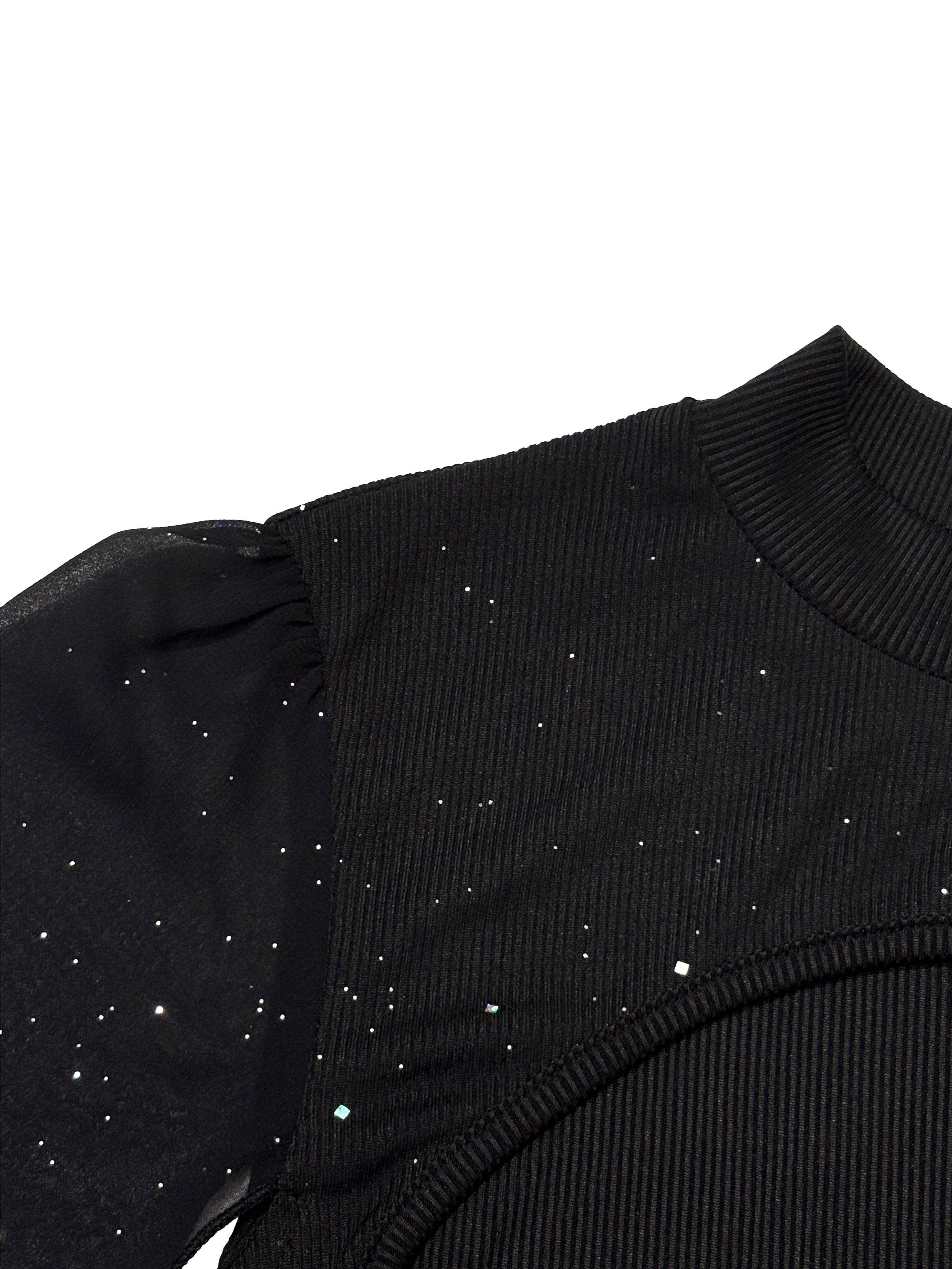 Black Starlet Sequin Dress