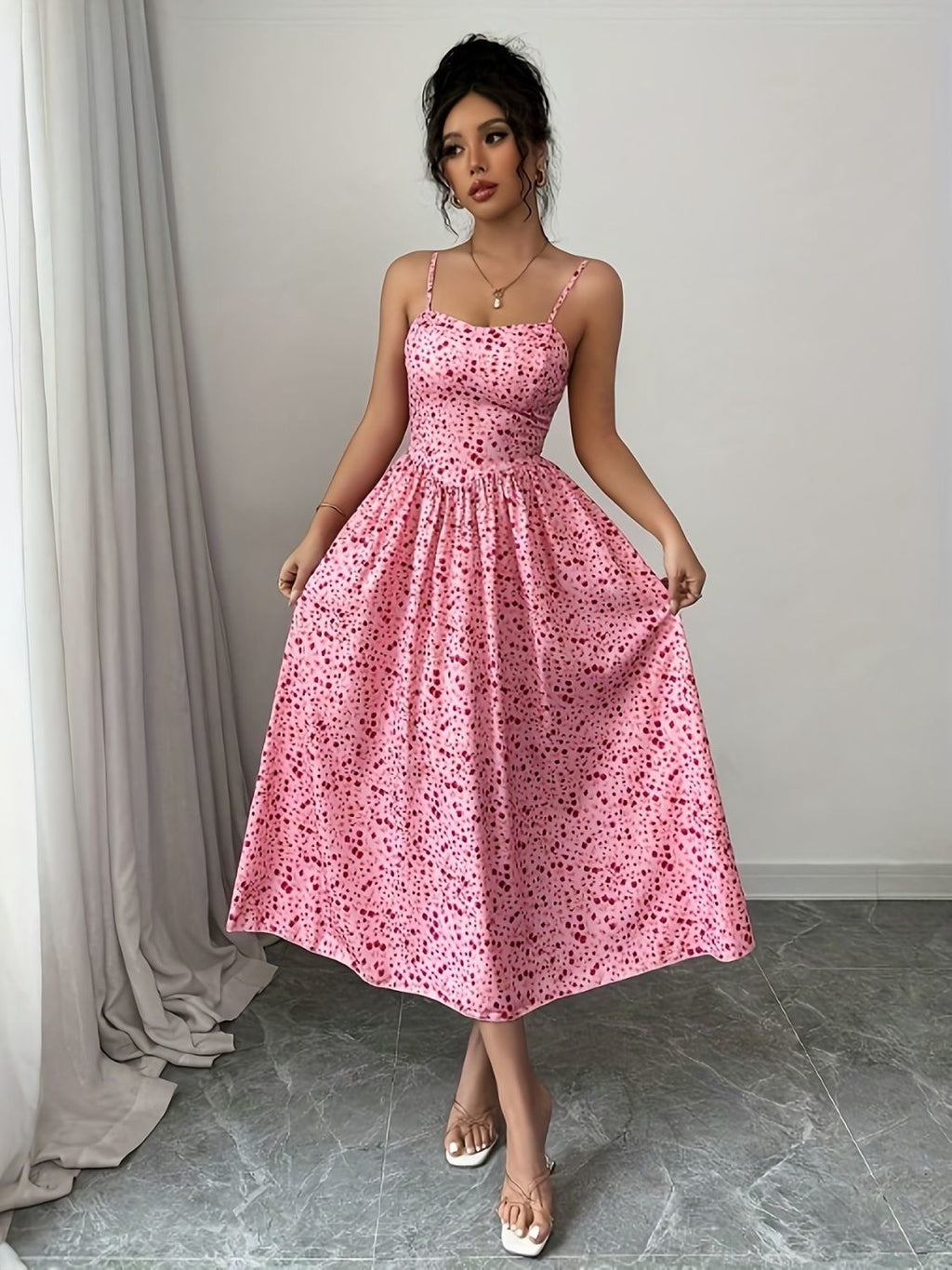 Blossom Elegance Pink Dress 🌸