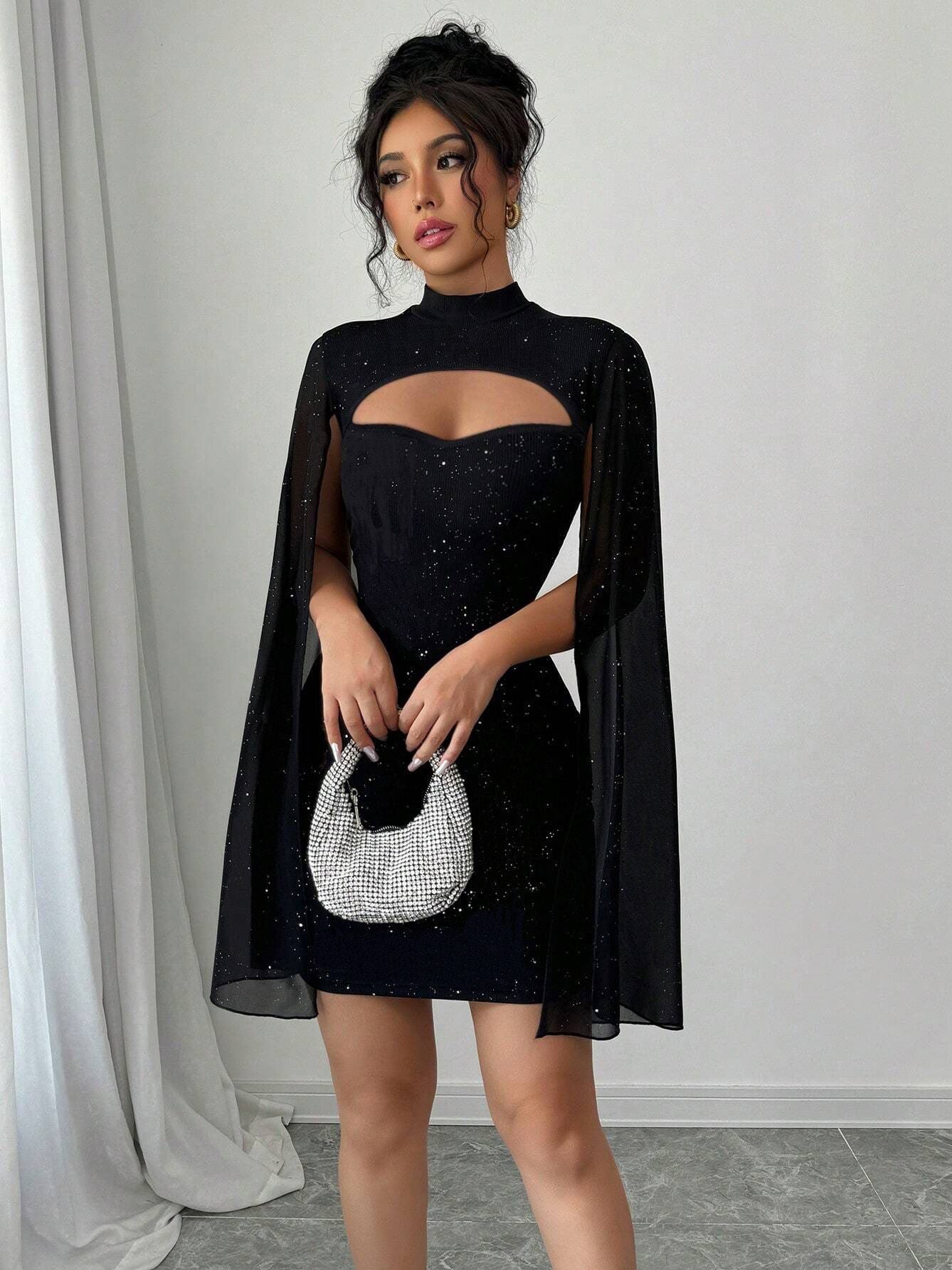 Black Starlet Sequin Dress