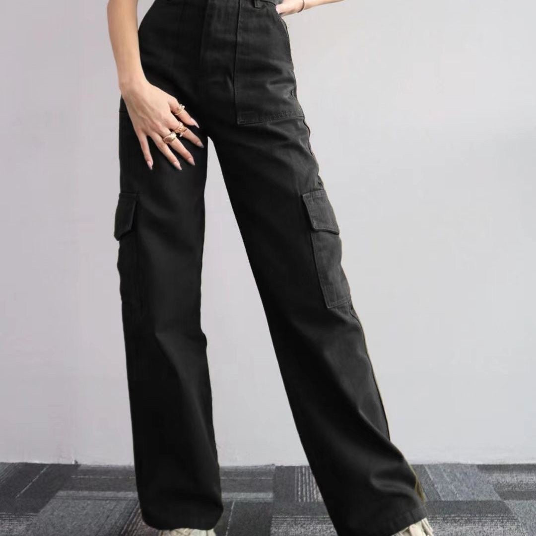 Wide-Leg Cargo Pants 🖤