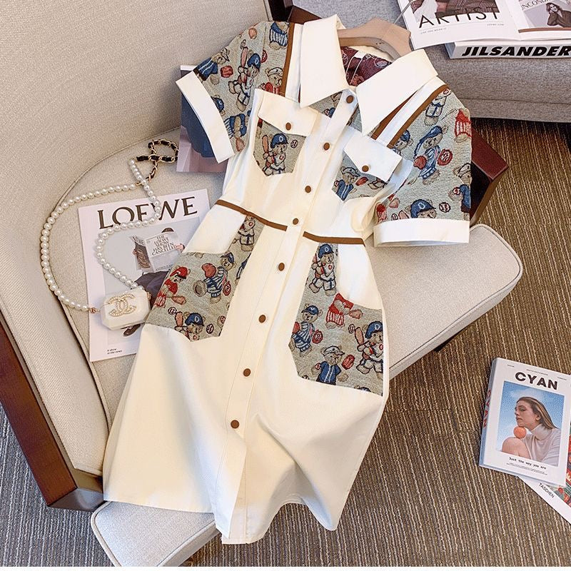 Whimsical Charm Shirt Dress – Playful Elegance Redefined