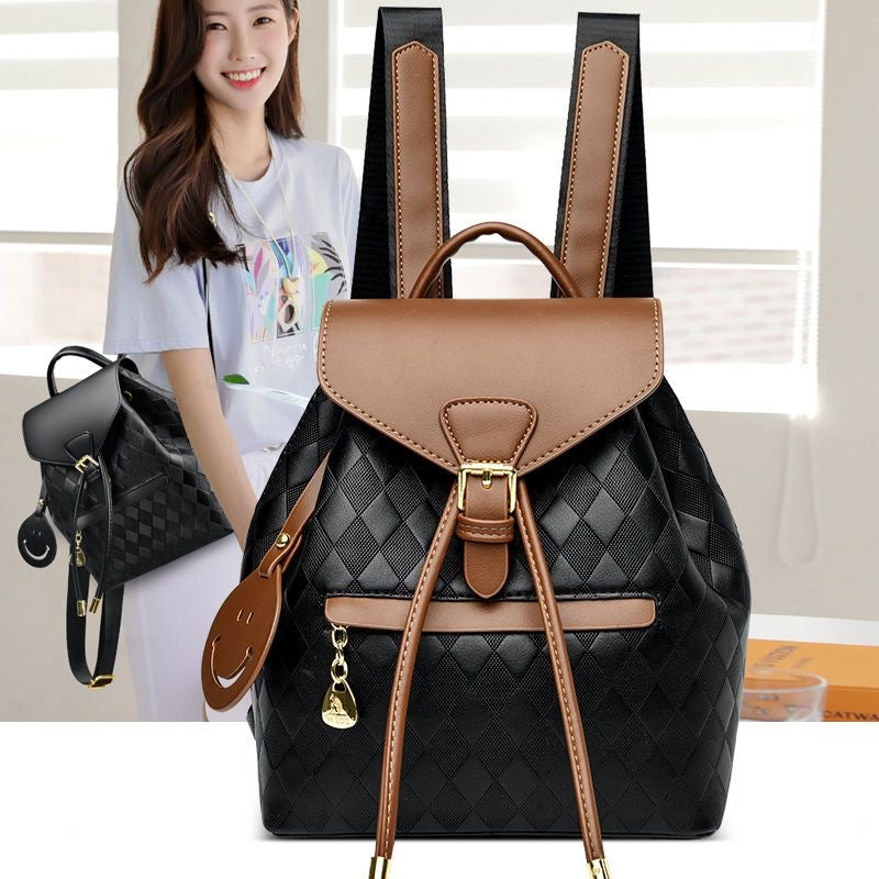 Diamond-Quilted Elegance Backpack